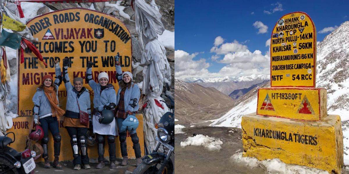 'Dhak Dhak' cast and crew become the first Hindi film unit to ride from Delhi to Khardung La - the world's highest motorable pass